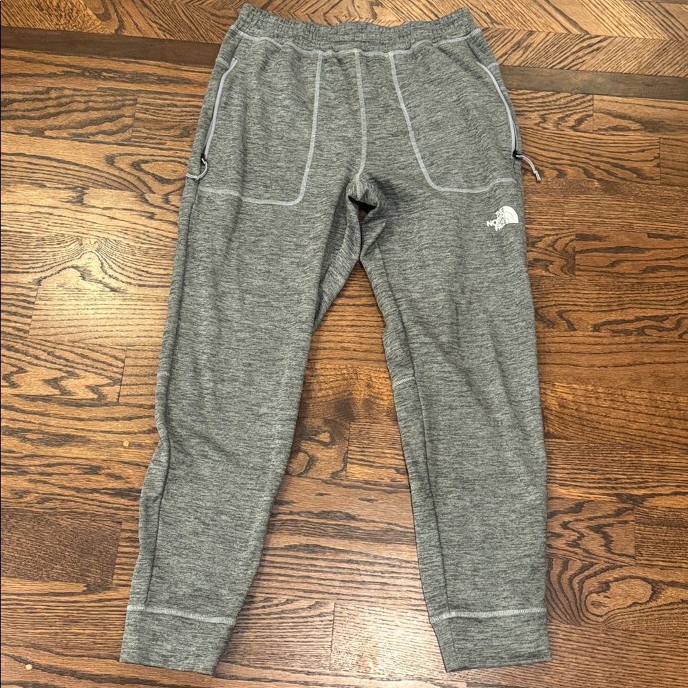 The North Face Mens Canyonlands Jogger Size S Grey Side Zip Pockets Cuffed Ankle